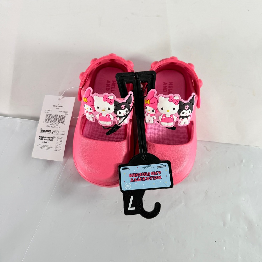 Hello Kitty and Friends Mary Jane Clogs Pink Girls Toddler Size 7 NWT